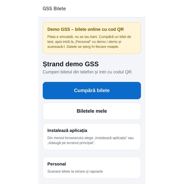 Aplicatie bilete online cu cod QR si plata cu cardul (web si mobil) Aplicatie bilete online cu cod QR si plata cu cardul (web si mobil)