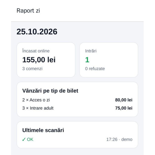 Aplicatie scanare bilete QR la intrare pentru personal (Android, iPhone, web) - gss.ro