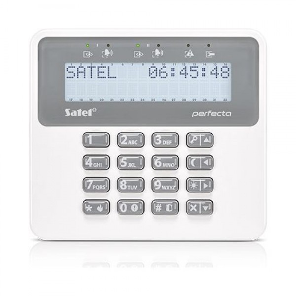 Tastatura alarma Satel PRF-LCD, Afisaj LCD, Compatibila PERFECTA - gss.ro