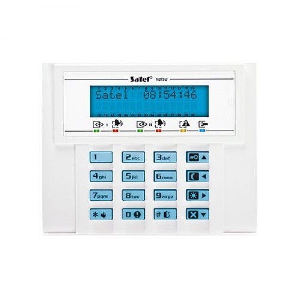 Tastatura alarma Satel VERSA-LCD-BL, LCD, iluminare albastra, compatibila VERSA - gss.ro