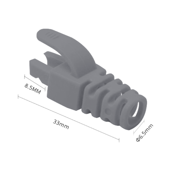 Manson mufa RJ45 gri, 100 buc. RJ45-CAP-GY