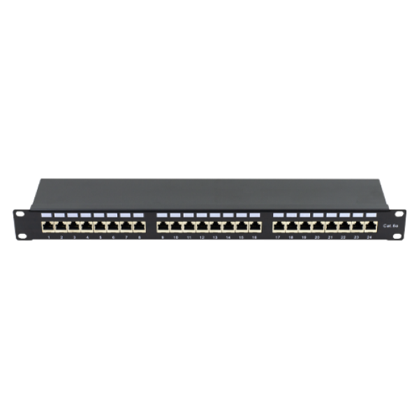 Patch Panel 1U, FTP cat6A, 24 porturi RJ45 - ASYTECH Networking ASY-PP-FTP6A-24 - gss.ro Patch Panel 1U, FTP cat6A, 24 porturi RJ45 - ASYTECH Networking ASY-PP-FTP6A-24 - gss.ro