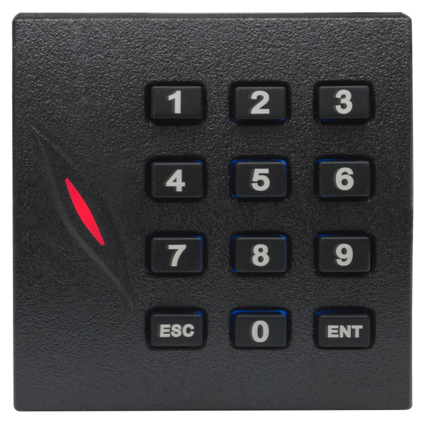 Cititor de proximitate RFID (125KHz) cu tastatura; pentru centrale de control acces - gss.ro