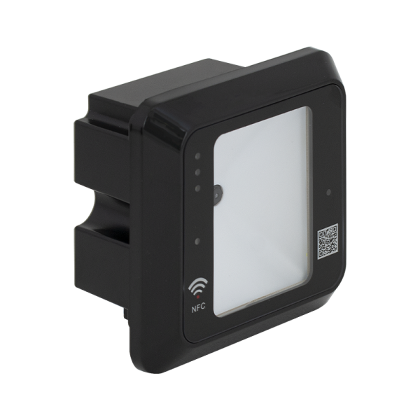 Scaner coduri de bare 1D/2D cu cititor RFID integrat, negru - gss.ro