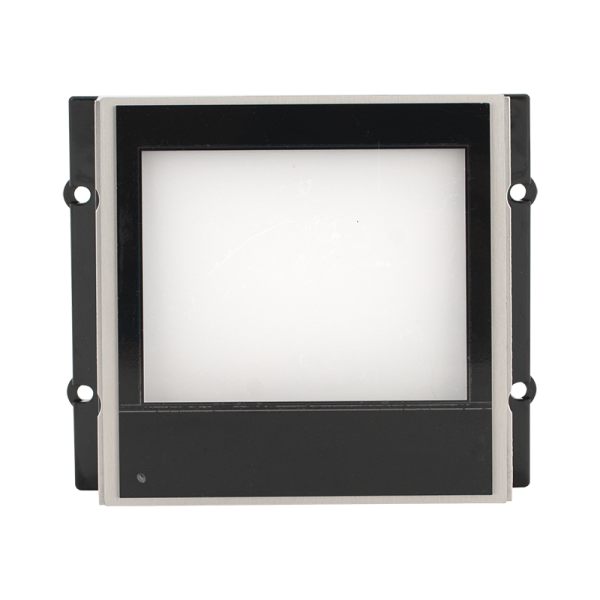 Modul afisaj INFO iluminat pentru posturile de apel modulare DT 821 cu comunicatie pe 2 fire. Modul afisaj INFO iluminat pentru posturile de apel modulare DT 821 cu comunicatie pe 2 fire.