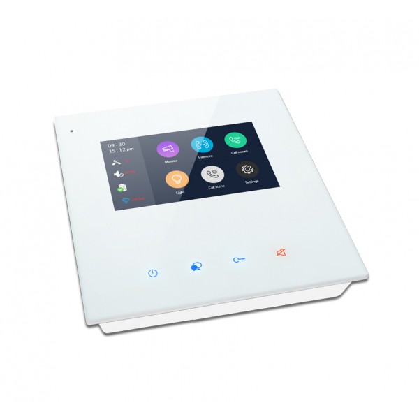 Post interior de video-interfonie pe 2 fire, MASTER, cu ecran tactil de 4.3, comunicație SIP, WIFI - gss.ro Post interior de video-interfonie pe 2 fire, MASTER, cu ecran tactil de 4.3, comunicație SIP, WIFI - gss.ro