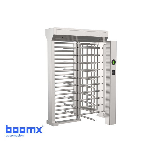 Turnichet vertical semi-automat, rezistent la apa, cu o cale de acces BOOMX
