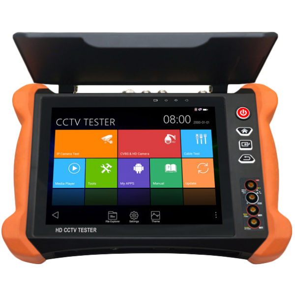 Tester CCTV 8" Touch Screen- RETINA - TVI/CVI/AHD/CVBS/IP- 8MP- MULTIMETRU- OPM- VFL- TDR