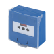 Buton iesire de urgenta aplicabil, cu 3 comutatoare NC-COM-NO, din plastic, albastru - gss.ro