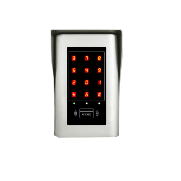 Controler de acces cu PIN si cartele de proximitate RFID EM (125 kHz), cu taste tactile amestecate - gss.ro