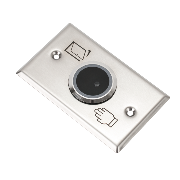 Buton de iesire incastrabil/aplicabil, fara atingere, 12Vcc, NO/NC, LED stare suplimentar - gss.ro