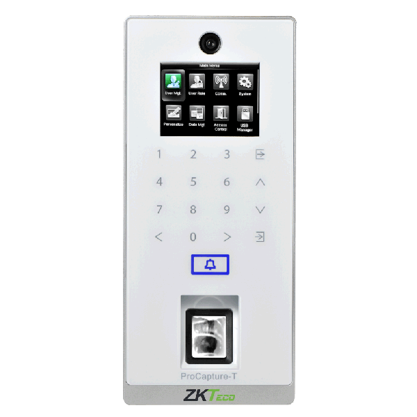 Controler stand-alone cu functie de pontaj, cu amprenta, card si tastatura, ZK Bio Security