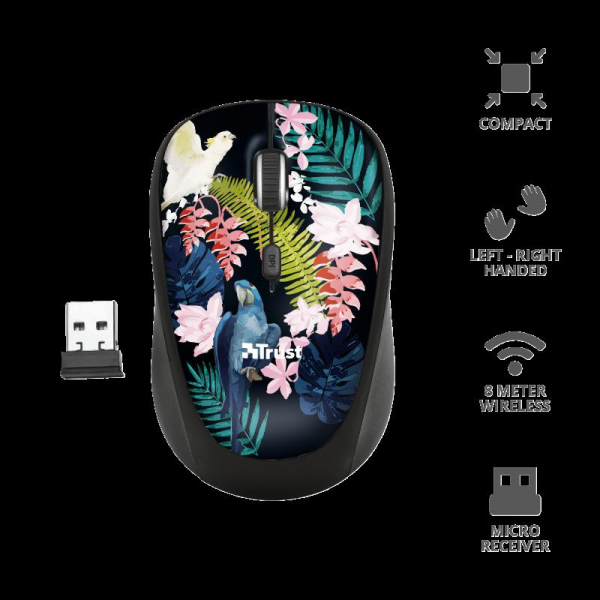 Trust Yvi Wireless Mouse - parrot - gss.ro