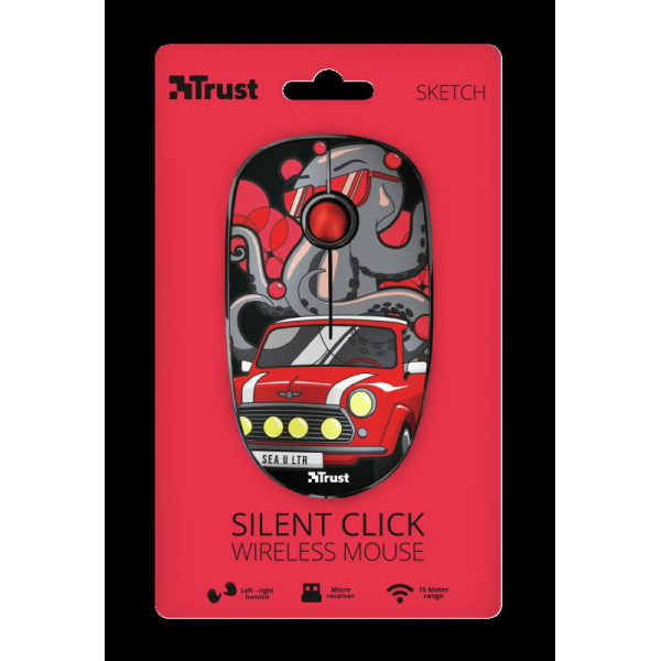 Trust Sketch Silent Click Wi Mouse red - gss.ro
