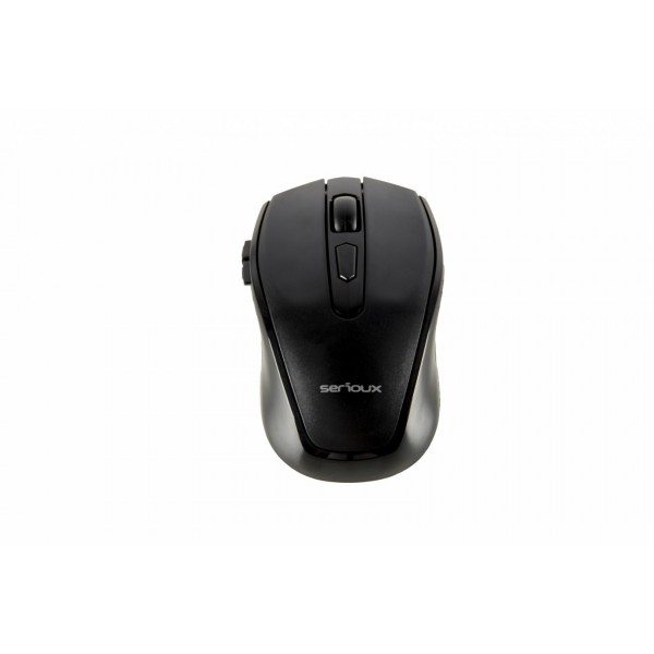 MOUSE SERIOUX PASTEL600 WR BLACK USB - gss.ro