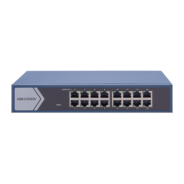 Switch 16 porturi Gigabit, SMART Management - HIKVISION DS-3E1516-EI - gss.ro