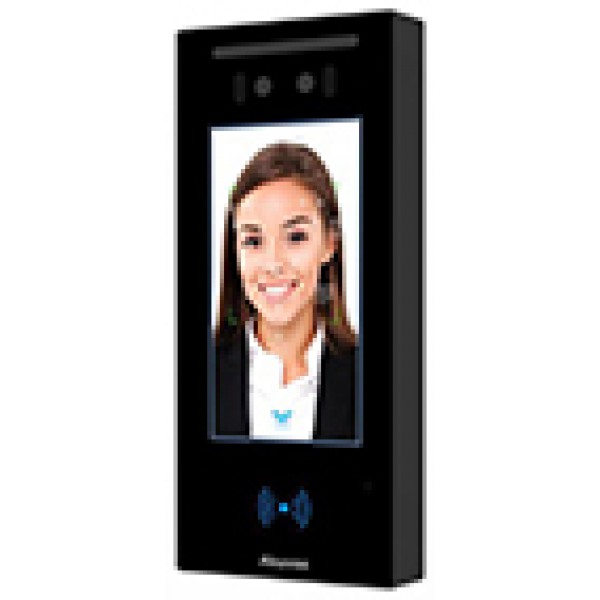 Terminal de control acces IP cu ecran de 5” si camera duala,  recunoastere faciala, cod QR, bluetooth, NFC, carduri Mifare - gss.ro