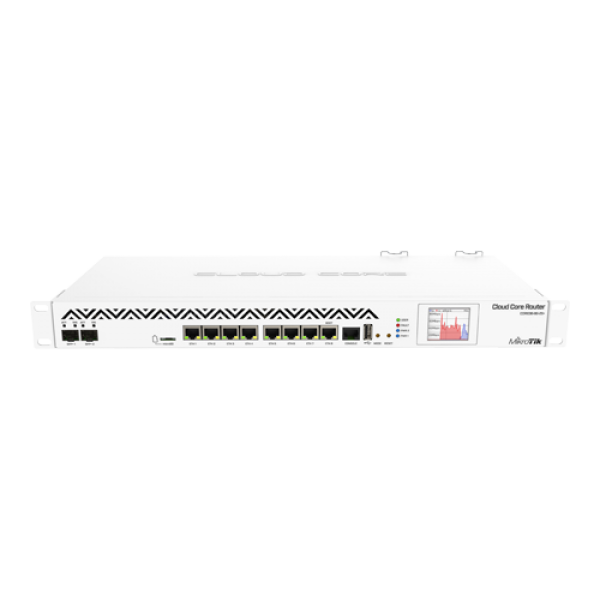 Cloud Core Router, 2 x SFP+, 8 x Gigabit, 4MB RAM, RouterOS L6, 1U - MikroTik CCR1036-8G-2S+