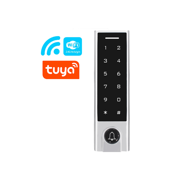 Controler stand-alone de exterior cu tastatura touch iluminata  si comunicatie WiFi, aplicatie mobila TUYA - gss.ro