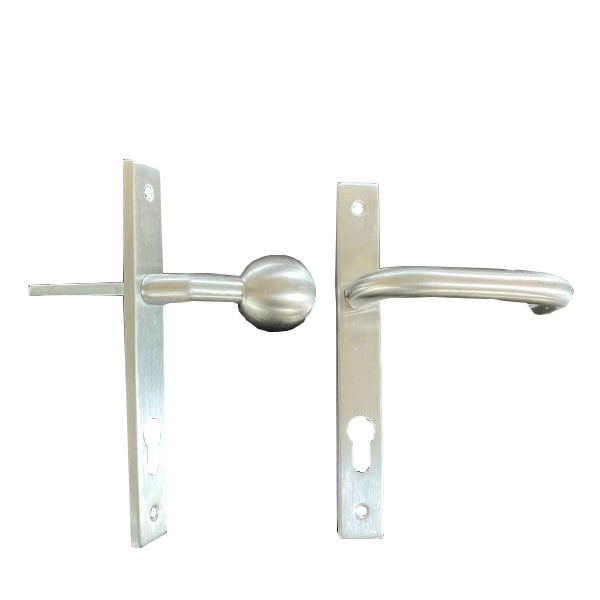 Set shielduri cu buton fix la 45° si maner mobil cu sectiune tubulara, interax 85mm - gss.ro Set shielduri cu buton fix la 45° si maner mobil cu sectiune tubulara, interax 85mm - gss.ro