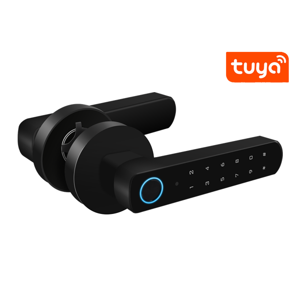 Incuietoare smart cu amprenta, bluetooth, cod PIN si cheie,  compatibila cu WiFi Gateway - gss.ro