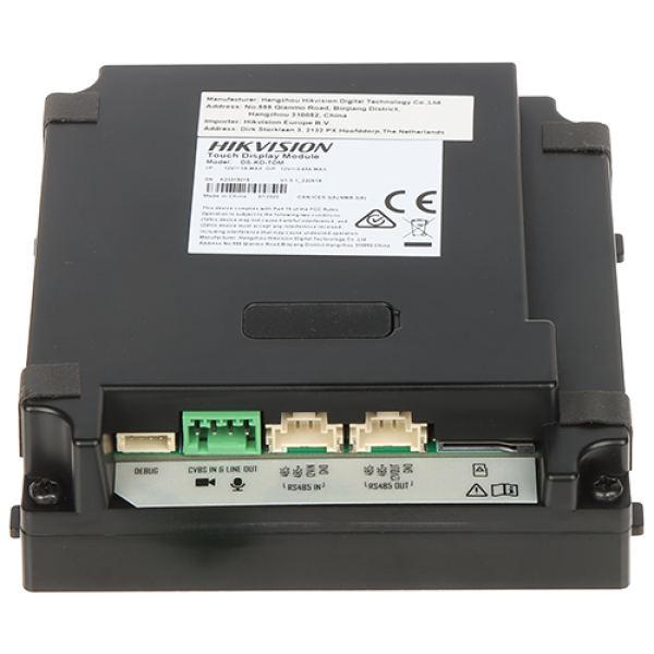 Modul afisaj IPS touch screen, 4 inch,  pentru Interfon modular - HIKVISION DS-KD-TDM - gss.ro