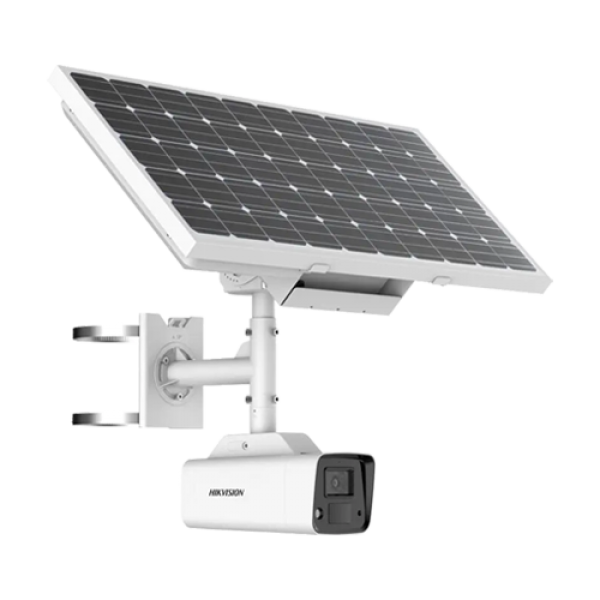 ColorVu - Camera solara 4MP, lentila 4mm, WL 30m, 4G, Panou solar+acumulator, Audio, IP67 - HIKVISION DS-2XS2T47G1-LDH-4GC18S40-4mm