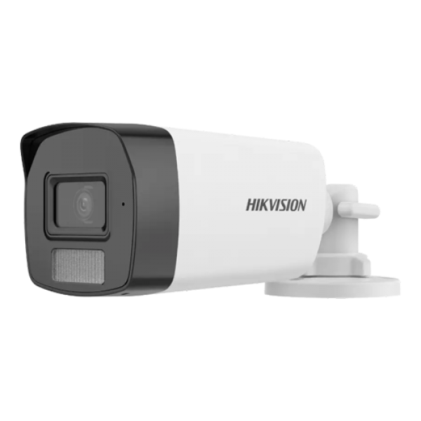 Dual Light - Camera analog 2MP, lentila 2.8mm, IR 40m, WL 40m, TVI/AHD/CVI/CVBS, Mic. - HIKVISION DS-2CE17D0T-LFS-2.8mm
