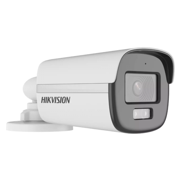 ColorVu, Dual Light - Camera analog 2MP, lentila 2.8mm, IR 40m, WL 40m, TVI/AHD/CVI/CVBS, Mic., IP67 - HIKVISION DS-2CE12DF0T-LFS-2.8mm