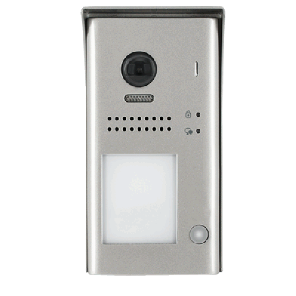 Panou video color de apel exterior, cu conexiune pe 2 fire, camera WIDE ANGLE 170°, pentru un abonat, control acces RFID Panou video color de apel exterior, cu conexiune pe 2 fire, camera WIDE ANGLE 170°, pentru un abonat, control acces RFID