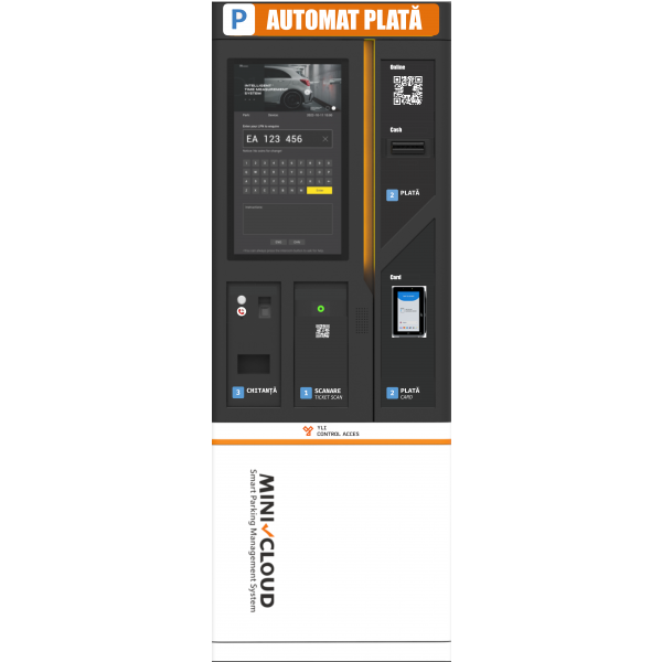 Statie de plata automata MiniCloud Premium cu reciclator de bancnote si rest - CY-GAPS-31