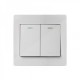 Buton mecanic cu revenire, 2 contacte independente NO/NC - gss.ro