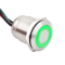 Buton de putere mare, 10A, contact NO, led semnalizare Rosu/Verde, filet M19, actionare prin apasare