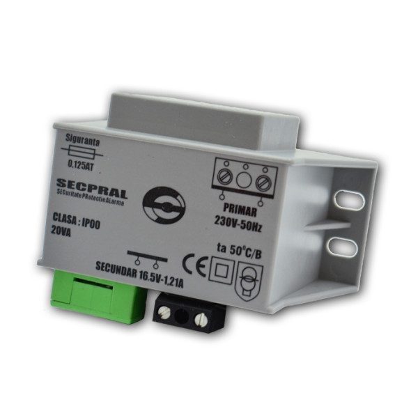 TRANSFORMATOR CAPSULAT 20/16V CU SIR DE CLEME - TC20/16 SC