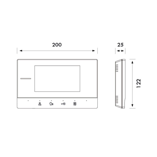 POST DE INTERIOR 5" HANDS-FREE 220VAC - VD-54F POST DE INTERIOR 5" HANDS-FREE 220VAC - VD-54F