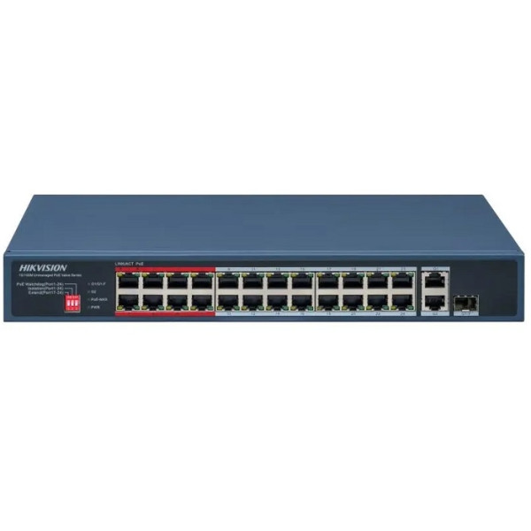 SWITCH CU 26 PORTURI, 24 X POE, FARA MANAGEMENT - DS-3E0326P-E/M(C) SWITCH CU 26 PORTURI, 24 X POE, FARA MANAGEMENT - DS-3E0326P-E/M(C)