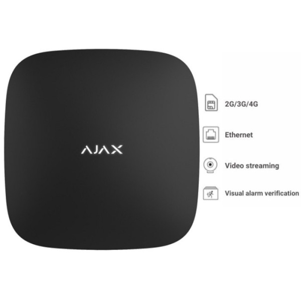 CENTRALA ALARMA WIRELESS AJAX 4G - NEAGRA - HUB 2 4G (BLK)