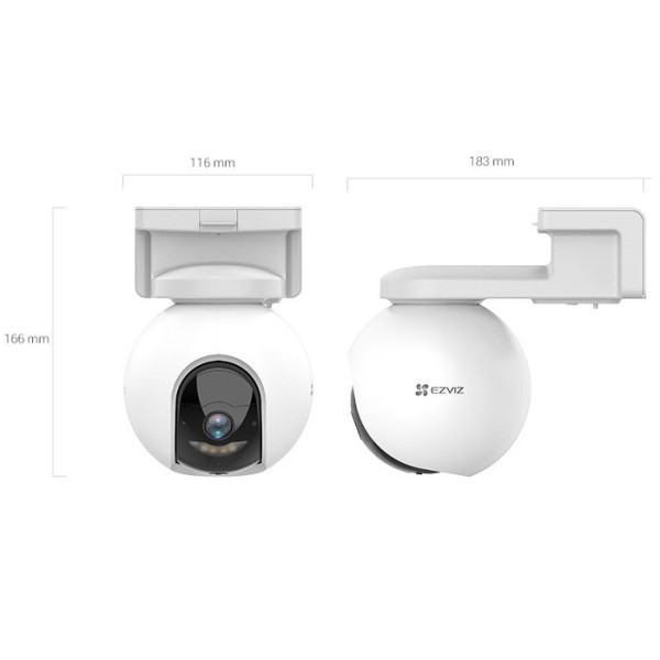 CAMERA PAN & TILT WI-FI PE BATERIE, 4MP IR 15M 4MM - CS-HB8 (4MP) CAMERA PAN & TILT WI-FI PE BATERIE, 4MP IR 15M 4MM - CS-HB8 (4MP)