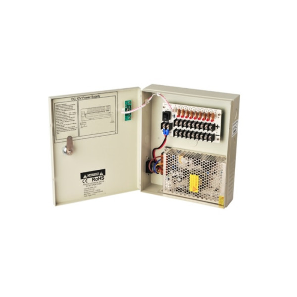 SURSA DE ALIMENTARE 12VDC 10A, 9 CANALE - HT1209-10A