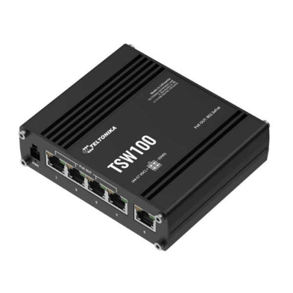 TSW100 - SWITCH POE+ CU 5 PORTURI GBE TSW100 - SWITCH POE+ CU 5 PORTURI GBE