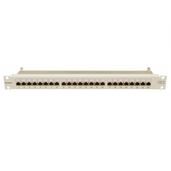 PATCH PANEL 19 INCH CAT.6 ECRANAT 24 X RJ45G - HSERG246GP PATCH PANEL 19 INCH CAT.6 ECRANAT 24 X RJ45G - HSERG246GP