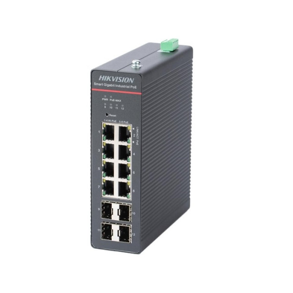 SWITCH MANAGED, 12 PORTURI (8 POE, 4 SFP) - DS-3T1512HP-SI-8P4F SWITCH MANAGED, 12 PORTURI (8 POE, 4 SFP) - DS-3T1512HP-SI-8P4F