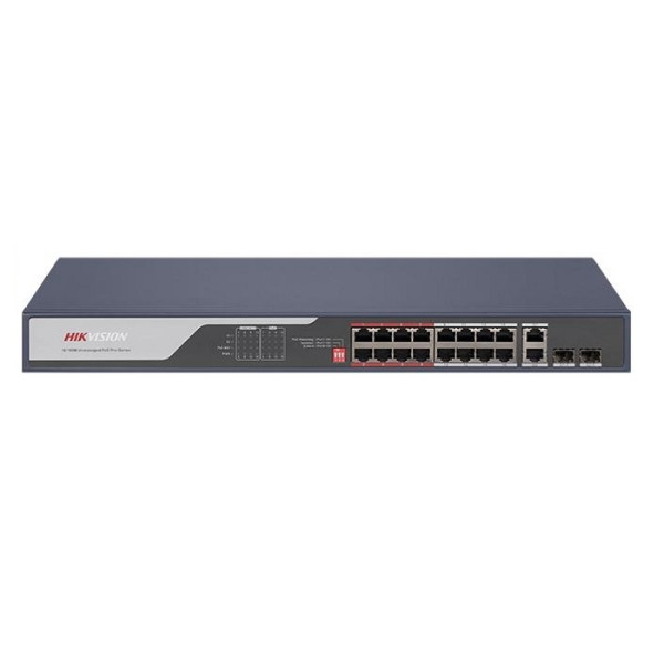 SWITCH CU 18 PORTURI (16 POE), FARA MANAGEMENT - DS-3E0318P-E(C) SWITCH CU 18 PORTURI (16 POE), FARA MANAGEMENT - DS-3E0318P-E(C)