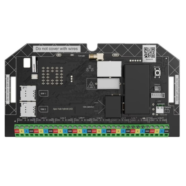 CENTRALA ALARMA HIBRID, FARA CARCASA, 4G, SUPERIOR - SUPERIOR HUB HYBRID (4G) (without casing)