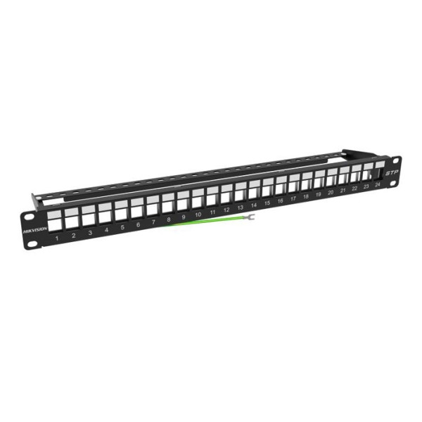 PATCH PANEL NEGRU 1U, 24 PORTURI, PT. ECRANATE - DS-1CP0P24-1U PATCH PANEL NEGRU 1U, 24 PORTURI, PT. ECRANATE - DS-1CP0P24-1U