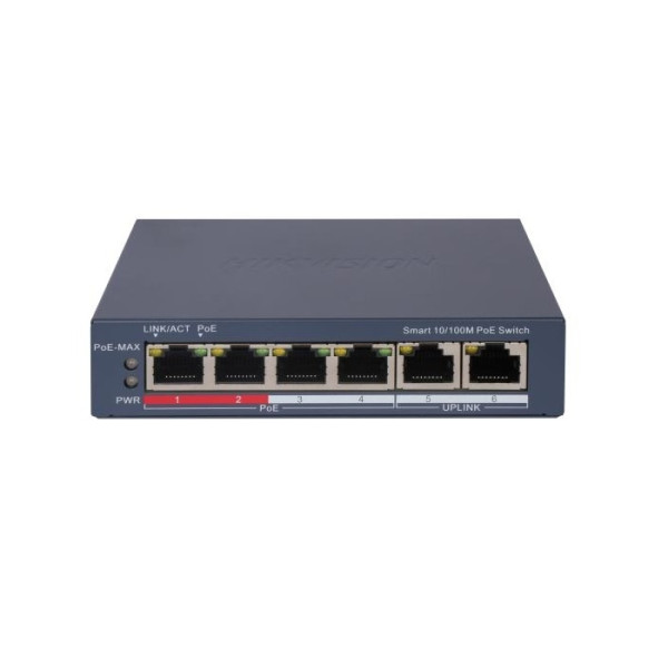 SWITCH SMART MANAGED CU 6 PORTURI (4 POE) - DS-3E1106P-EI SWITCH SMART MANAGED CU 6 PORTURI (4 POE) - DS-3E1106P-EI