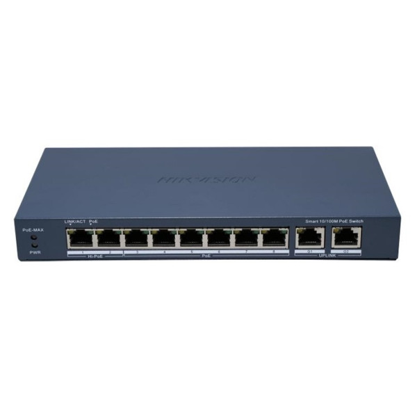 SWITCH SMART MANAGED CU 10 PORTURI (8 POE) - DS-3E1310HP-EI(B) SWITCH SMART MANAGED CU 10 PORTURI (8 POE) - DS-3E1310HP-EI(B)