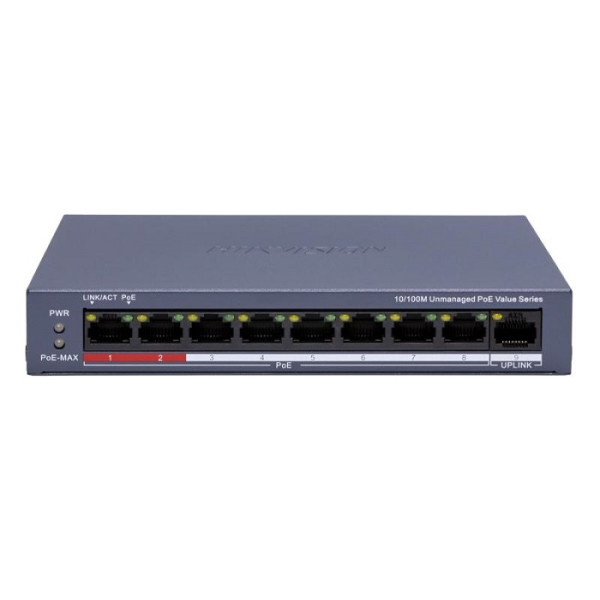 SWITCH UNMANAGED CU 9 PORTURI (8 POE) - DS-3E0109P-E/M(C) SWITCH UNMANAGED CU 9 PORTURI (8 POE) - DS-3E0109P-E/M(C)