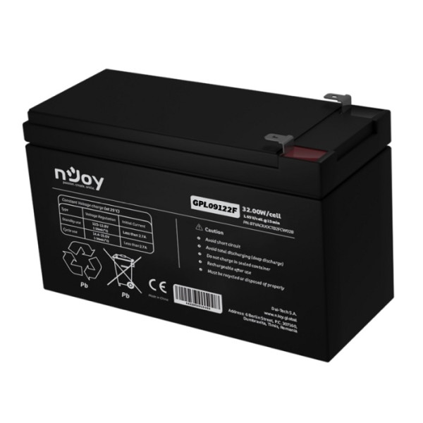 ACUMULATOR UPS, 12V, 9A, VRLA AGM, LONG LIFE - GPL09122F