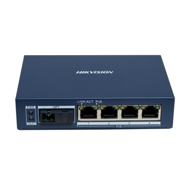 MEDIA CONVERTOR, 5 PORTURI GIGABIT (4POE, 1FO) - DS-3D504TP-A MEDIA CONVERTOR, 5 PORTURI GIGABIT (4POE, 1FO) - DS-3D504TP-A